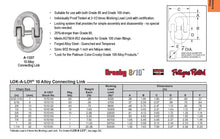 Load image into Gallery viewer, 7/8" A-1337 Lok-A-Loy 8/10 Alloy Connecting Link