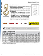 Load image into Gallery viewer, 30T L-322AN Alloy Swivel Hook
