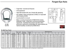 Load image into Gallery viewer, 1-1/2&quot; Size 11 G-400 Eye Nut | 2&quot; Tap
